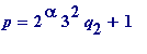 p = 2^alpha*3^2*q[2]+1